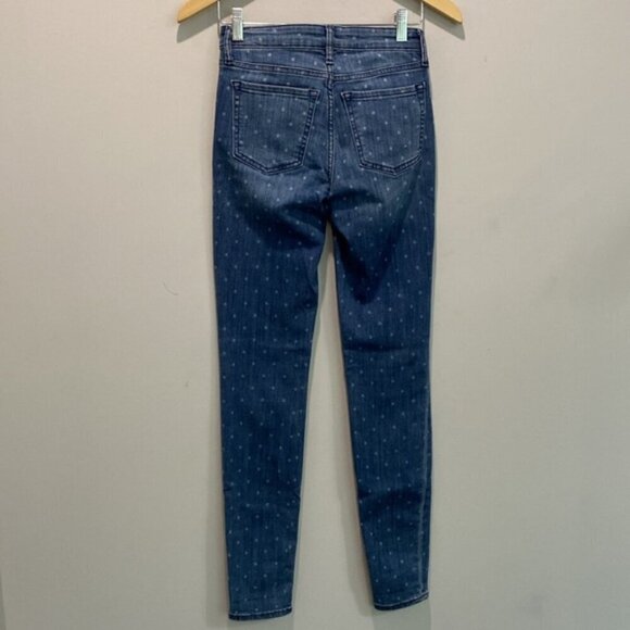 Gap blue with white polkadots skinny Jeans size 25 - Picture 7 of 13